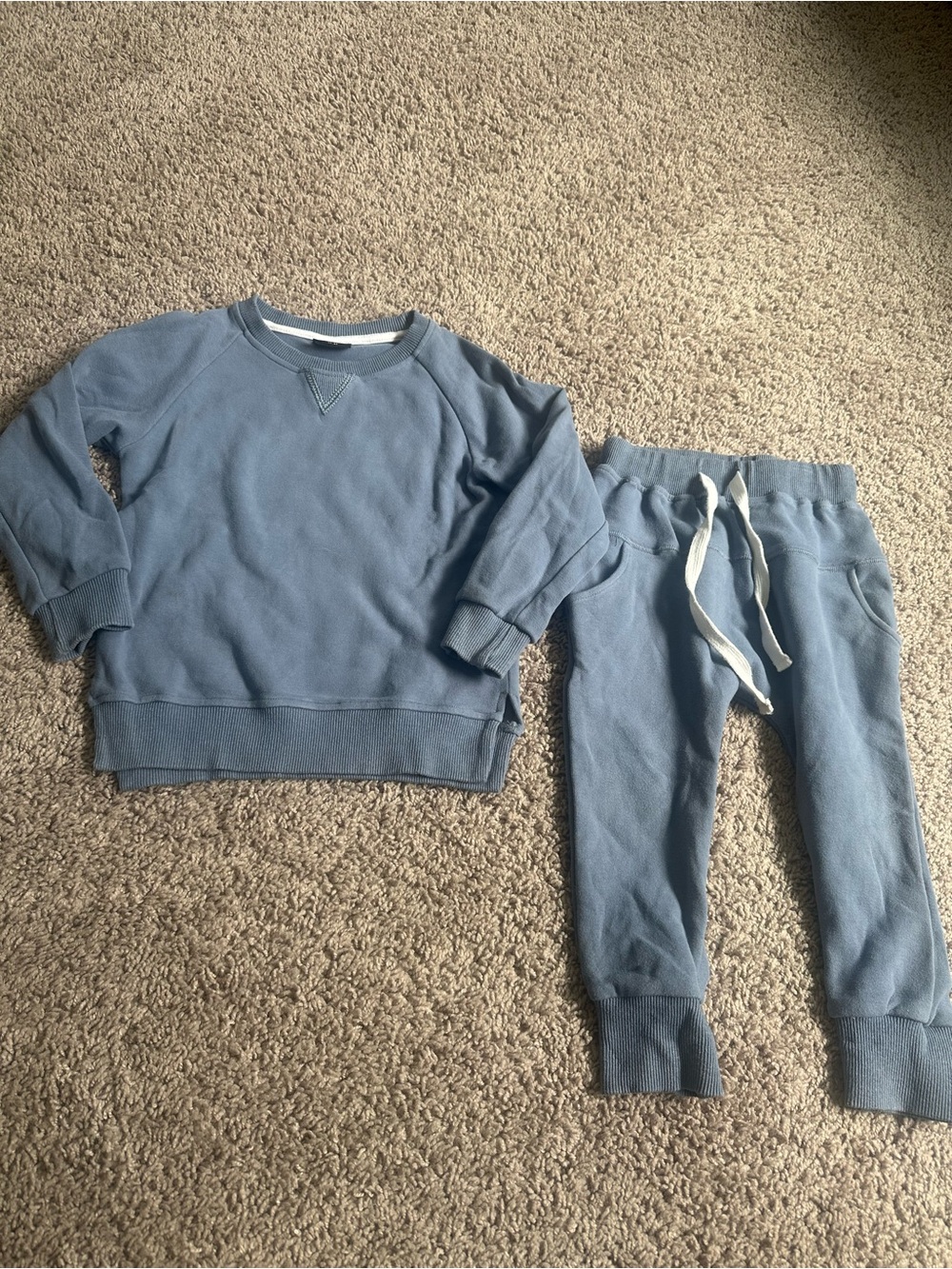 Little Bipsy Dusty Blue Kids Sweatshirt & Jogger Set